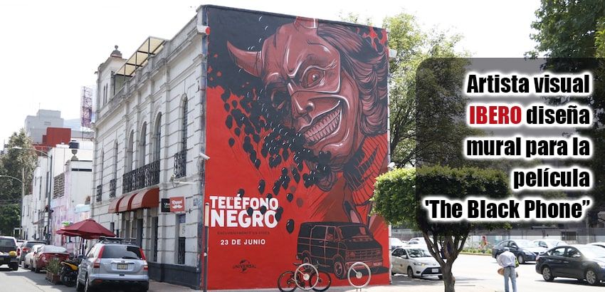 IBERO mural para la película 'The Black Phone”